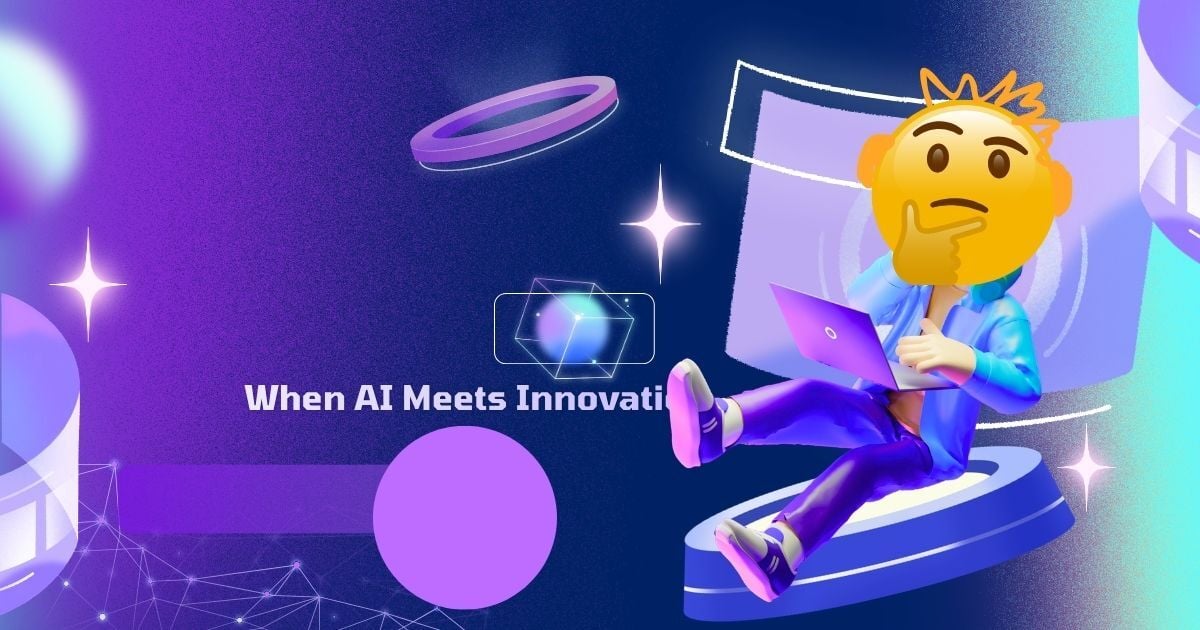 Thoughtful cartoon character of a developer at a computer, with the word 'innovation' partly visible on the screen