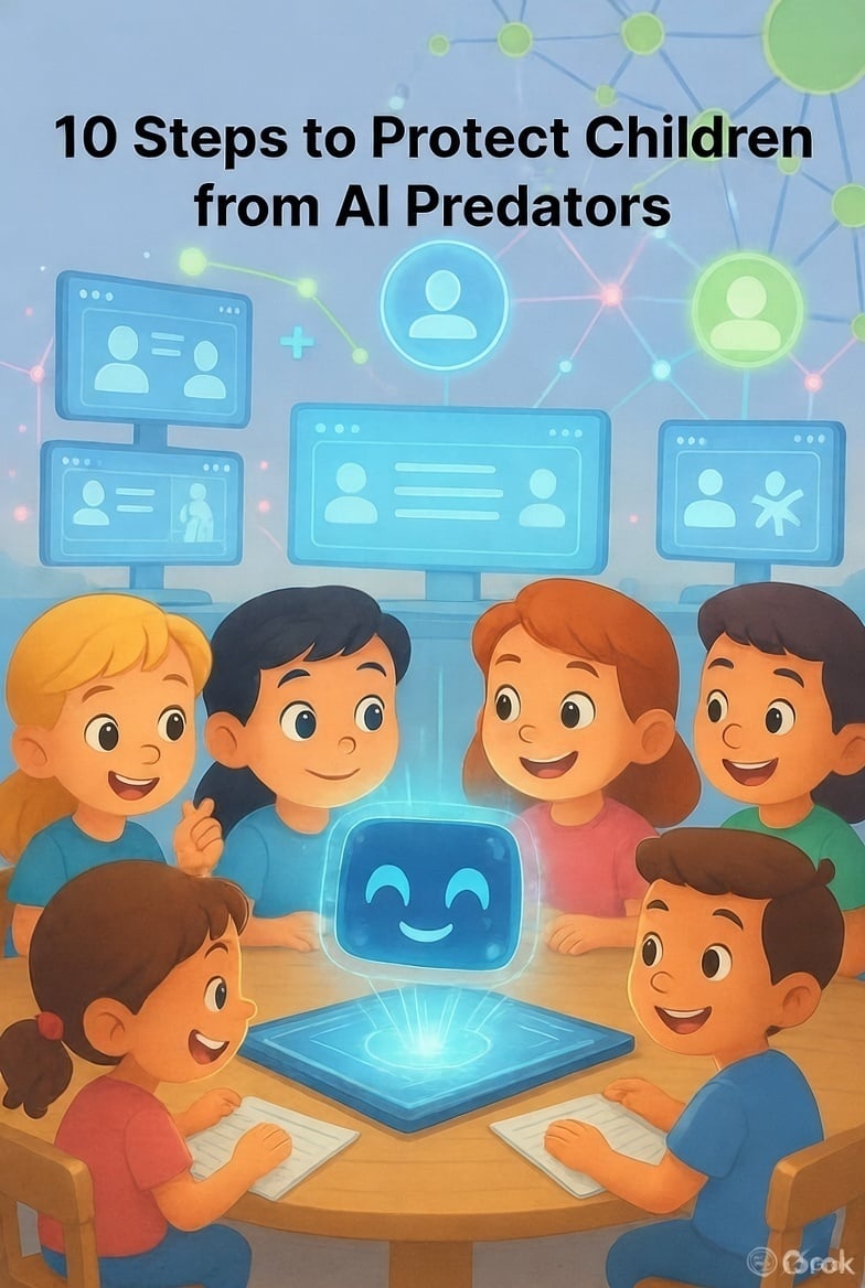 how to protect children from AI predators